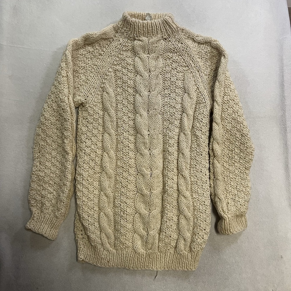 Vintage Greek Knitwear Handmade Wool Sweater Made In Greece Fair Isle Fisherman